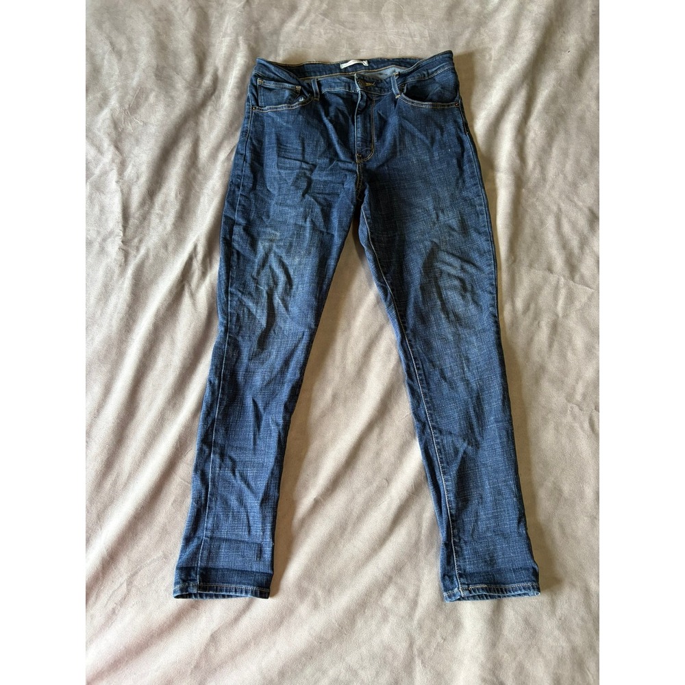 Levis 721 High Rise Skinny Jeans Dark Wash Blue Denim W32 L28 18882-0011